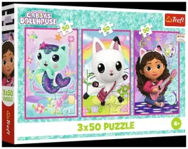 puzzle-3x50-poznajcie-gabby-i-kotki-trefl