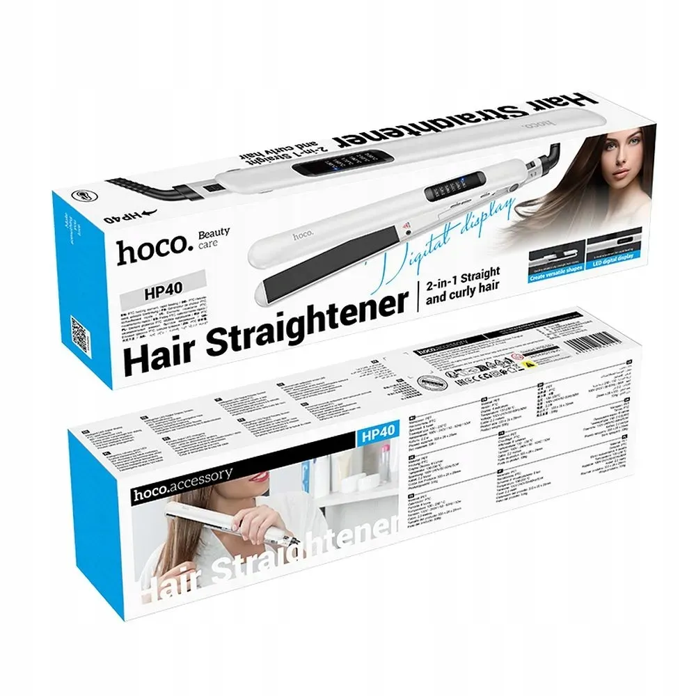 eol-hoco-prostownica-do-wlosow-hp40-biala