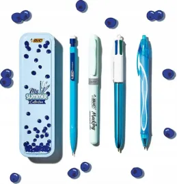 zestaw-4-przyborow-niebieskich-metalowe-pudelko-bic-my-summer-collection