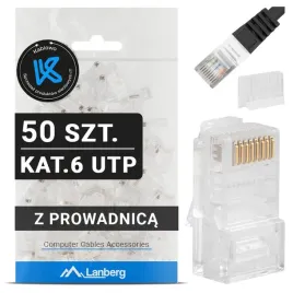 50x-wtyk-wtyki-koncowki-wtyczka-rj45-8p8c-utp-kat-6-z-prowadnica-lanberg