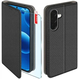 etui-z-klapka-do-samsung-a56-5g-zamykane-czarne-futeral-szklo-9h