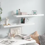 polki-scienne-2-szt-wysoki-polysk-biale-90x235x38-cm-mdf-stan-nowy