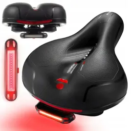 wygodne-siodelko-rowerowe-z-lampka-led-usb-bardzo-miekkie-szerokie-czerwone