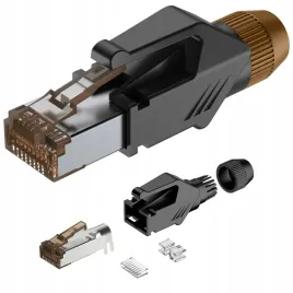 wtyk-rj45na-kabel-z-oslona-pozlacany-utp-solid-roxtone-rj45c5e-ph-bn