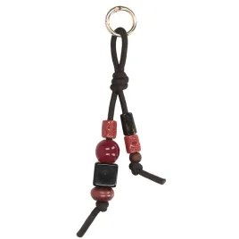 brelok-zawieszka-zlota-do-torebki-kluczy-koraliki-brazowe-tos-b4