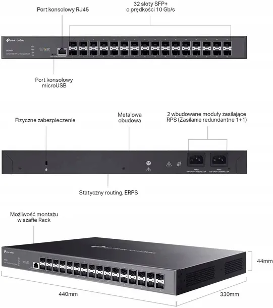 switch-tp-link-tl-sx3032f-stan-nowy-waga-z-opakowaniem-3-kg