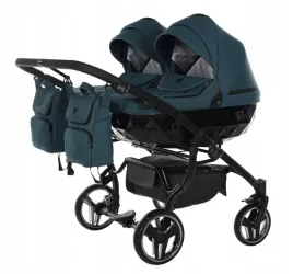wozek-blizniaczy-2w1-junama-basic-duo-diamond-02-zielony