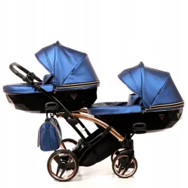 wozek-dla-dzieci-blizniakow-2w1-junama-fluo-line-duo-slim-niebieski-tandem