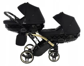 czarny-wozek-blizniaczy-2w1-junama-diamond-s-line-duo-slim-02-zlota-rama