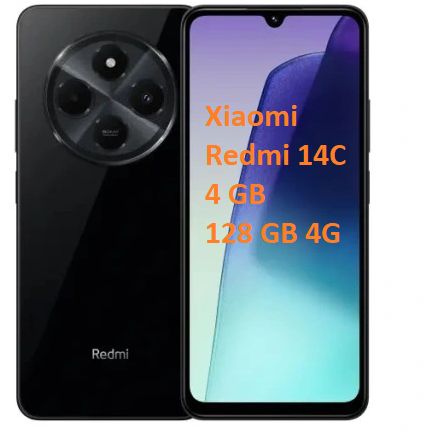 Smartfon  Xiaomi Redmi 14C 4(8)GB / 128 GB  czarny PL | NOWY | Gwarancja