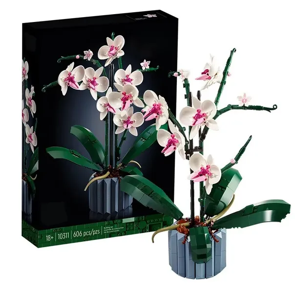 Klocki ORCHIDEA Kwiaty  ORCHID Bukiet Prezent Storczyk 608  Zestaw Klocków