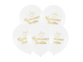 balony-lateksowe-ze-zlotym-napisem-komunia-swieta-30-cm-5-szt