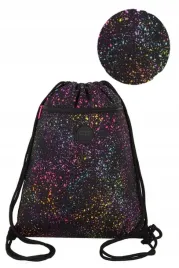 worek-plecak-szkolny-na-buty-coolpack-czarny-kolorowe-kropki-galaktyka