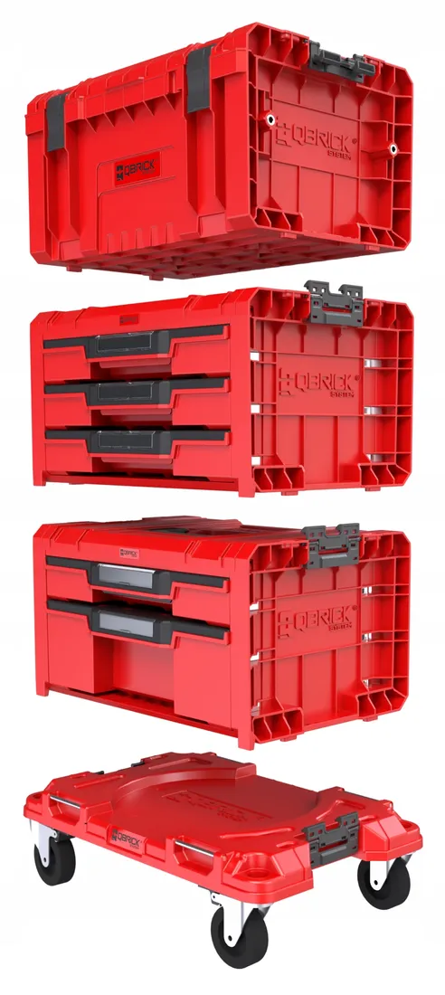 zestaw-qbrick-system-pro-red-workshop-drawer-set-4-stan-nowy
