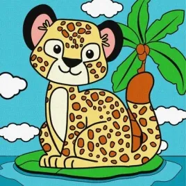 malowanie-po-numerach-gepard-25x25cm