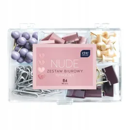 zestaw-biurowy-komplet-84el-nude-klipy-pinezki-spinacze-w-pudelku