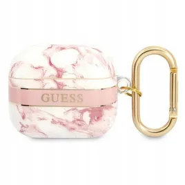 guess-pokrowiec-do-airpods-3-marble-strap-collection-rozowy-z-paskiem