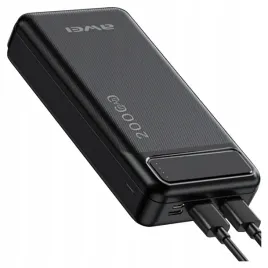awei-powerbank-p6k-20000mah-do-telefonow-2xusb-pd-z-kablem-micro-usb
