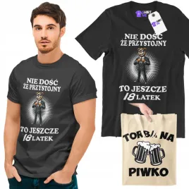 prezent-na-18-urodziny-koszulka-nie-dosc-ze-przystojny-t-shirt-meski-torba
