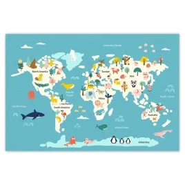 plakaty-185x125-mapa-swiata-ze-zwierzatkami