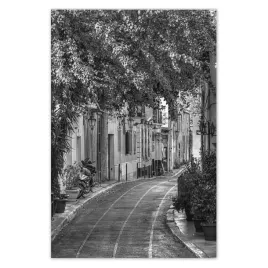 plakaty-80x120-grecja-dzielnica-plaka-droga-wsrod-kwiatkow