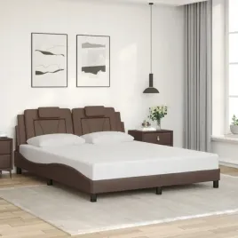 vidaxl-rama-lozka-z-zaglowkiem-brazowa-160x200-cm-sztuczna-skora