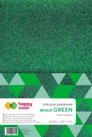 arkusze-piankowe-brokatowe-happy-color-a4-zielone-5-ark