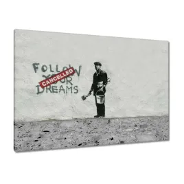 obrazy-100x70-banksy-follow-your-dreams