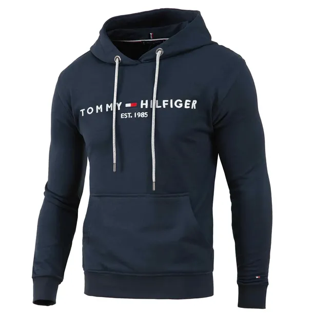 Bluza Tommy Hilfiger Męska z Kapturem Granatowa M Wyprzedaż