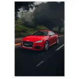 obrazy-60x90-czerwone-audi-samochod-stan-nowy