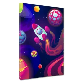 obrazy-60x90-kosmiczna-rakieta-lecaca-na-nowa-planete