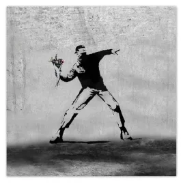 plakaty-70x70-banksy-miotacz-kwiatow