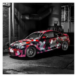 plakaty-70x70-czerwone-bmw
