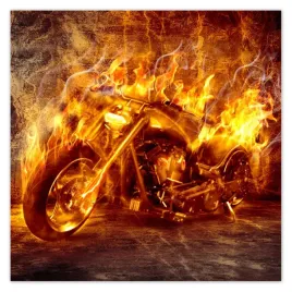 plakaty-70x70-chopper-w-ogniu