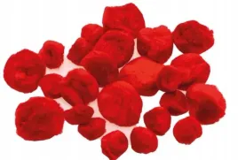 pompony-puszyste-czerwone-24szt