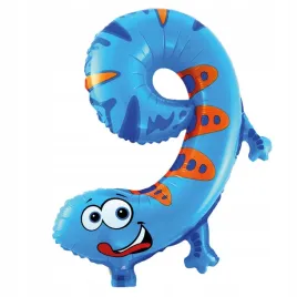 balon-foliowy-cyfra-9-jaszczurka-urodziny-impreza-zwierzaki-1szt