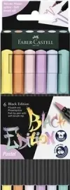 pisaki-pedzelkowe-black-edition-pastel-6-kolorow