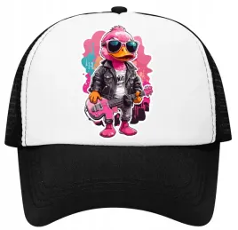 czapka-z-daszkiem-trucker-z-siatka-kolorowa-kaczka-z-gitara-one-size