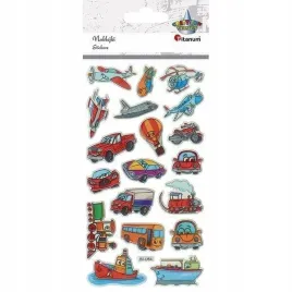 naklejki-wypukle-pojazdy-mix-19szt