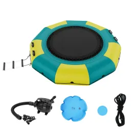 dmuchana-trampolina-wodna-pompka-elektryczna-310-cm-zolta