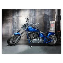 plakaty-40x30-niebieski-chopper-motor