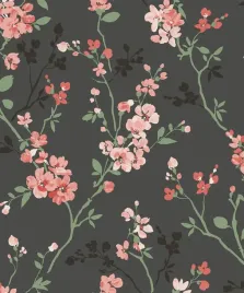 tapeta-kwiaty-galazki-natura-na-flizelinie