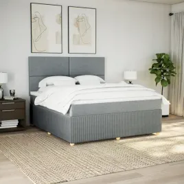 vidaxl-lozko-kontynentalne-z-materacem-jasnoszare-tkanina-180x200cm
