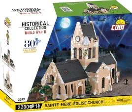 klocki-cobi-2299-kosciol-w-sainte-mere-eglise-hc-ww2-2280-el-normandia