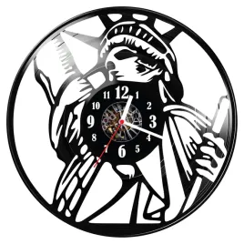 zegar-scienny-z-plyty-winylowej-statua-wolnosci-813-14