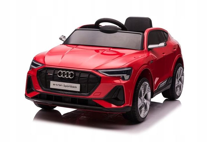 ﻿AUTO NA AKUMULATOR DLA DZIECKA AUDI E-TRON 4X4 LED EVA RADIO MP3 SKÓRA