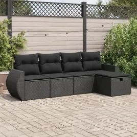 vidaxl-5-cz-zestaw-wypoczynkowy-do-ogrodu-poduszki-czarny-rattan-pe