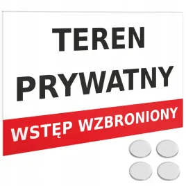 tablica-tabliczka-wstep-wzbroniony-uwaga-teren-prywatny-biala-pcv-32x22cm