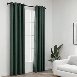 vidaxl-zaslony-stylizowane-na-lniane-2-szt-zielone-140x245-cm