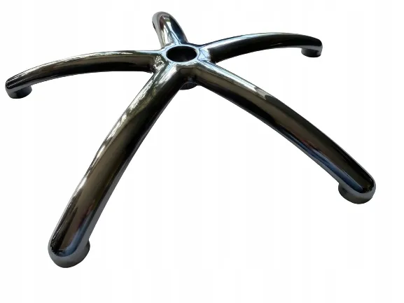 SREBRNY KRZYŻAK do fotela biurowego PODSTAWA do krzesła fotela ...